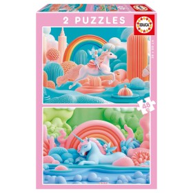 Puzzle Educa Licornes Magiques de 2 x 48 Pièces Puzzles Educa - 1