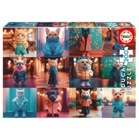 Puzzle Educa Animaux à la Mode de 200 Pièces Puzzles Educa - 1