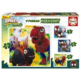 Puzzle Educa Dino Spidey Progressif 25+20+16+12 pcs Puzzles Educa - 1