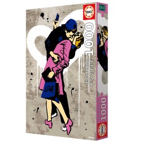 Puzzle Educa Tv Boy Le Baiser de 1000 Pièces Puzzles Educa - 1