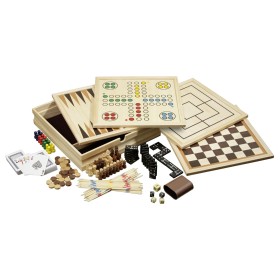 Coffret de Jeux en Bois 10 en 1 Philos - 1