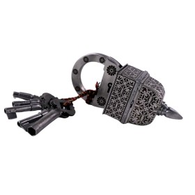 Serrure en fer avec 5 clés