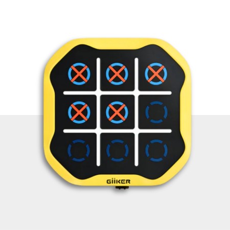 Jeu électronique Portable Morpion (Tic-Tac-Toe) - Défis Et Réflexion - Couleur Jaune Et Noir - Neuf