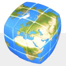 V-Cube 3x3 Mappe du Monde