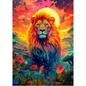 Puzzle Educa Regard Majestueux du Lion – 500 pièces