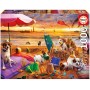 Puzzle Educa Chiens jouant sur la plage – 1000 pièces