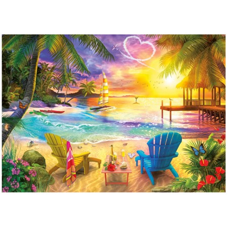 Puzzle Educa Plage de l’Amour – 1000 pièces