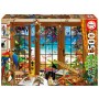 Puzzle Educa Fenêtre d’Observation des Oiseaux – 1500 pièces
