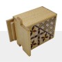 Boîte japonaise Yosegi 2 Sun, 7 étapes, Agathis – Bois naturel Yosegi - 3
