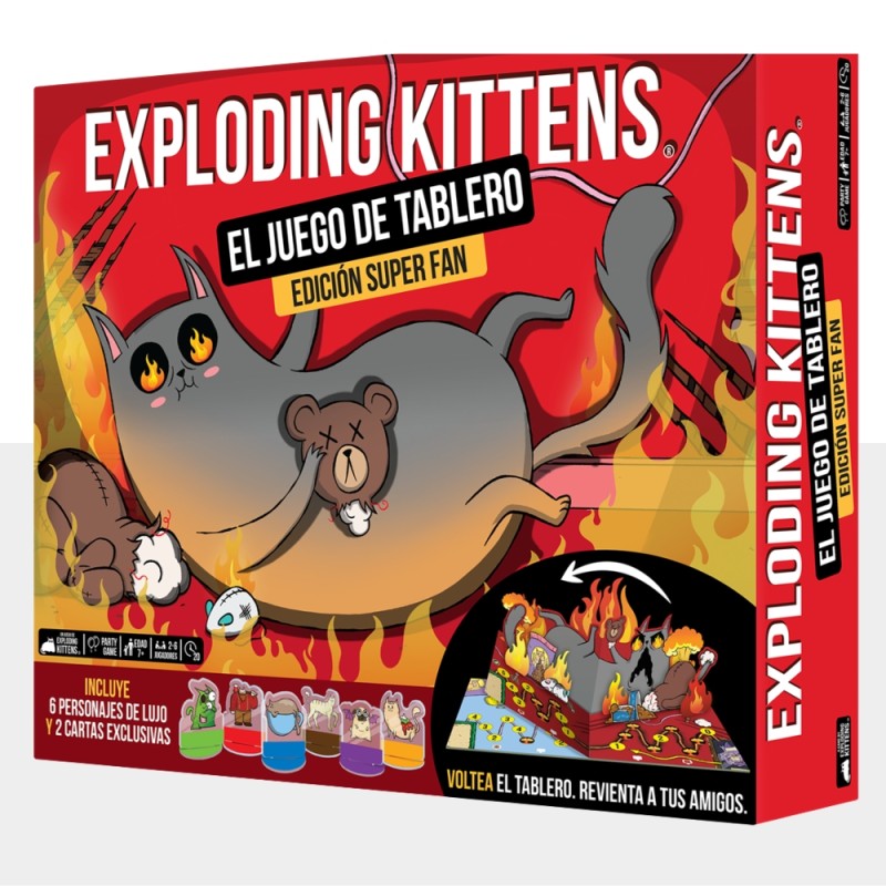 Jeu De Société Exploding Kittens : Le Jeu De Plateau - Version Française Neuf Sous Blister