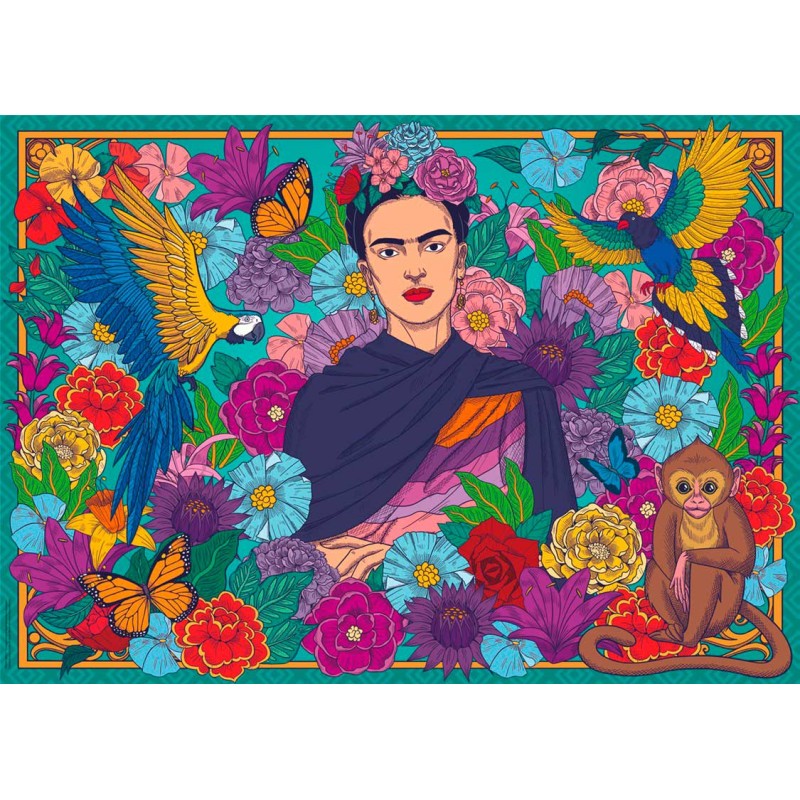 Puzzle Ravensburger Le Paradis de Frida Kahlo 1000 Pièces