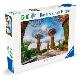 Puzzle Ravensburger Jardin près de la baie de Singapour 1500 pièces Ravensburger - 1