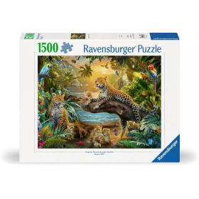 Puzzle Ravensburger Léopards dans la jungle de 1500 pièces Ravensburger - 1