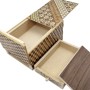 Boîte Puzzle Japonaise Yosegi 5 Sun 10 Étapes avec Tiroir - Oka Craft