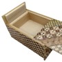 Boîte Puzzle Japonaise Yosegi 5 Sun 10 Étapes avec Tiroir - Oka Craft