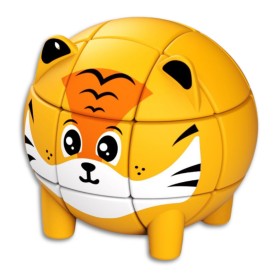 Porte-clés Mini Cube 3x3 Q-Moe Animal - Tigre - 1