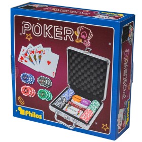 Jeu de poker Philos en coffret 100 jetons Philos - 1