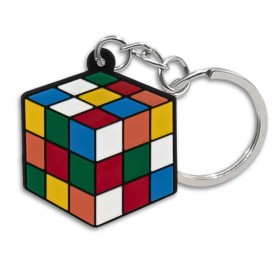 Porte-clés Cube Magique 3x3 en Caoutchouc - 1