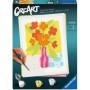 Kit de peinture par numéros Ravensburger CreArt Trend D – Vase de fleurs orange et rouges Ravensburger - 1