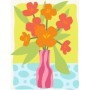 Kit de peinture par numéros Ravensburger CreArt Trend D – Vase de fleurs orange et rouges Ravensburger - 2
