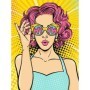 Set de Peinture par Numéros Ravensburger CreArt Series Premium Canvas : WOW Femme Pop Art Ravensburger - 2