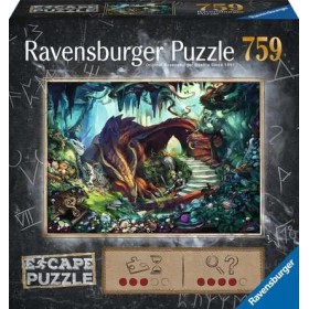 Puzzle Escape Ravensburger Dans la grotte du dragon de 759 pièces Ravensburger - 1