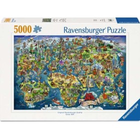 Puzzle Ravensburger Carte du monde illustrée de 5000 pièces Ravensburger - 1