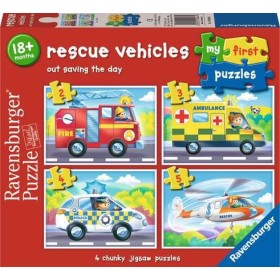 Puzzle Ravensburger Véhicules de Secours (2, 3, 4 et 5 Pièces) Ravensburger - 1