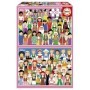 Puzzle Educa Filles d'Europe et d'Asie de 2 x 100 Pièces Puzzles Educa - 1