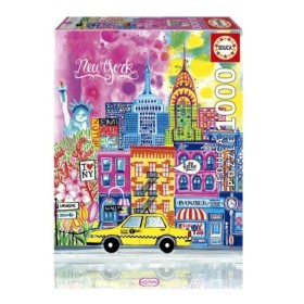 Puzzle Educa New York by Car Pintos de 1000 Pièces Puzzles Educa - 1