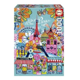 Puzzle Educa Paris by Car Pintos - 1000 pièces Puzzles Educa - 1