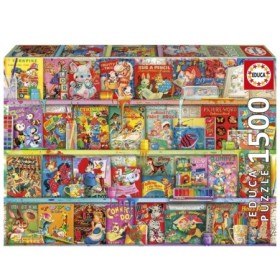 Puzzle Educa Le Coin du Livre Amusant et Kitsch de 1500 Pièces Puzzles Educa - 1