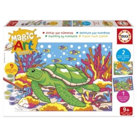 Set de Peinture par Numéros Educa Magic Art Animaux Marins (9+) Puzzles Educa - 1