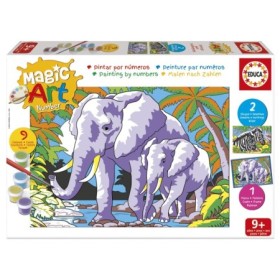 Set de Peinture par Numéros Educa Magic Art Animaux Sauvages (9+) Puzzles Educa - 1