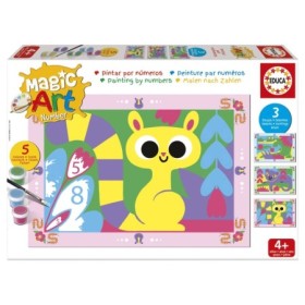 Set de Peinture par Numéros Educa Magic Art Animaux de la Jungle (4+) Puzzles Educa - 1