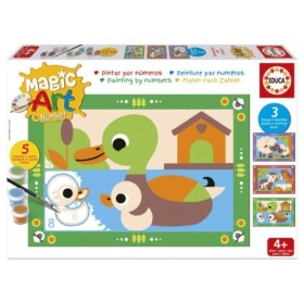 Set de Peinture par Numéros Educa Magic Art Ferme (4+) Puzzles Educa - 1