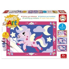 Set de Peinture par Numéros Educa Magic Art Licornes (4+) Puzzles Educa - 1