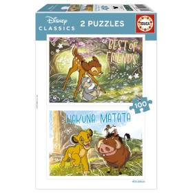Puzzle Educa Classiques Disney de 2 x 100 Pièces Puzzles Educa - 1