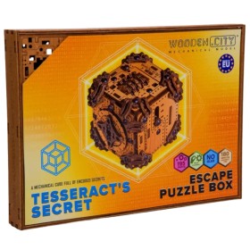 Le Secret du Tesseract - Boîte Secrète Escape Room 3D en Bois Wooden City Wooden City - 1