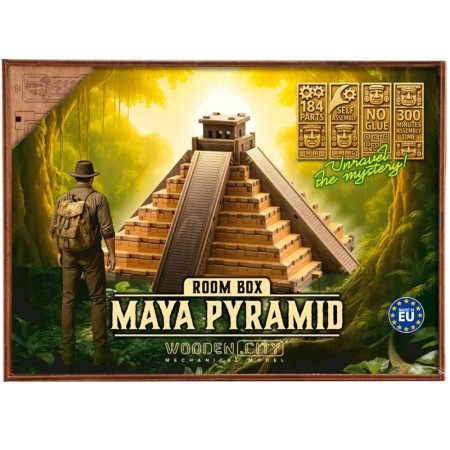 Pyramide Maya - Boîte à secret Escape Puzzle 3D en Bois Wooden City Wooden City - 1