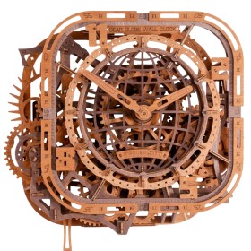 Horloge Murale Globe d'Engrenages - Puzzle 3D en Bois Wooden City Wooden City - 1