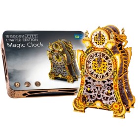 Horloge Magique Édition Limitée - Horloge Mécanique 3D en Bois Wooden City Wooden City - 1
