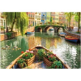 Puzzle Educa Promenade en Bateau à Amsterdam de 1000 Pièces Puzzles Educa - 1
