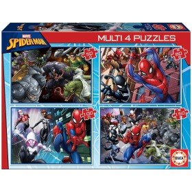 Puzzle Educa Multi 4 Spider-Man de 50+80+100+150 pièces Puzzles Educa - 1