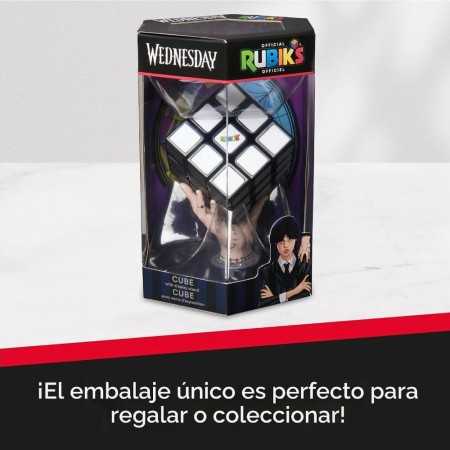 Robck Cube Rubik's Wednesday 3x3 – Cube gris avec support