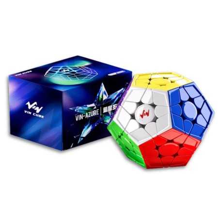 VinCube Azure Megaminx Nova (Magnetic + MagLev + Ball-Core + UV Coated) VIN Cube - 1