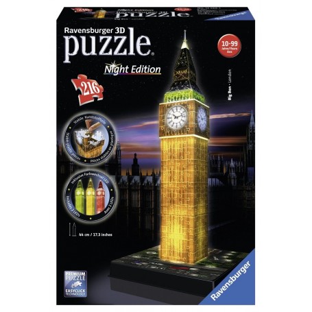 Big Ben 3D Puzzle Ravensburger avec 216 pièces lumière - Ravensburger