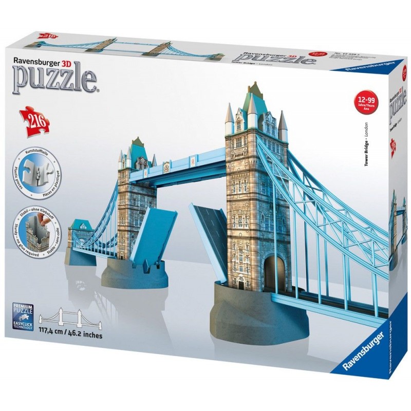 Puzzle 3D Ravensburger Tower Bridge 216 pièces 