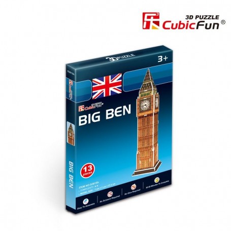 Puzzle 3D CubicFun Big Ben 13 Piezas - Cubic Fun 3D Puzzle