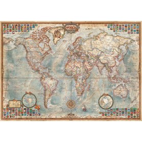 Puzzles Educa El Mundo, Mapa Político 1500 Piezas